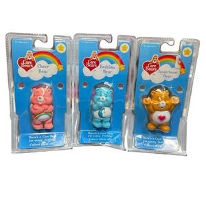 Care Bears Figure Lot of 3 2002 Cheer, Bedtime & Tender heart Bear NIB